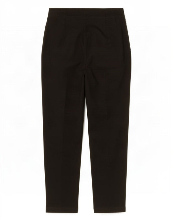 Pantaloni da abito affusolati a vita alta da donna Zara XS W24 L25 poliestere nero