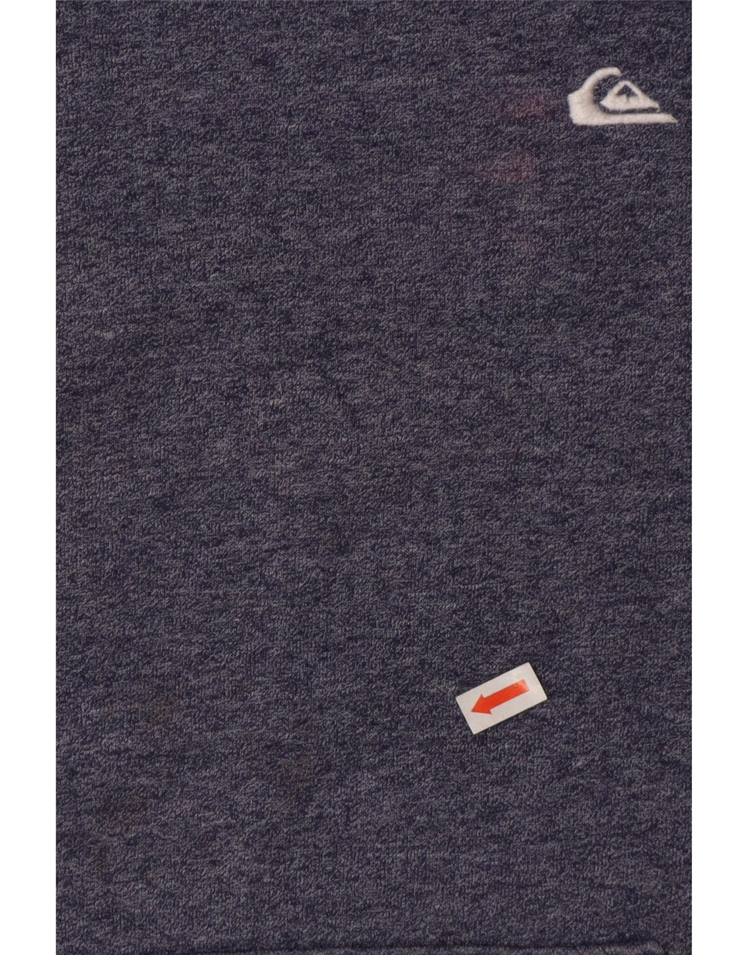 Maglione con cappuccio da uomo Quiksilver in cotone chiazzato blu medio