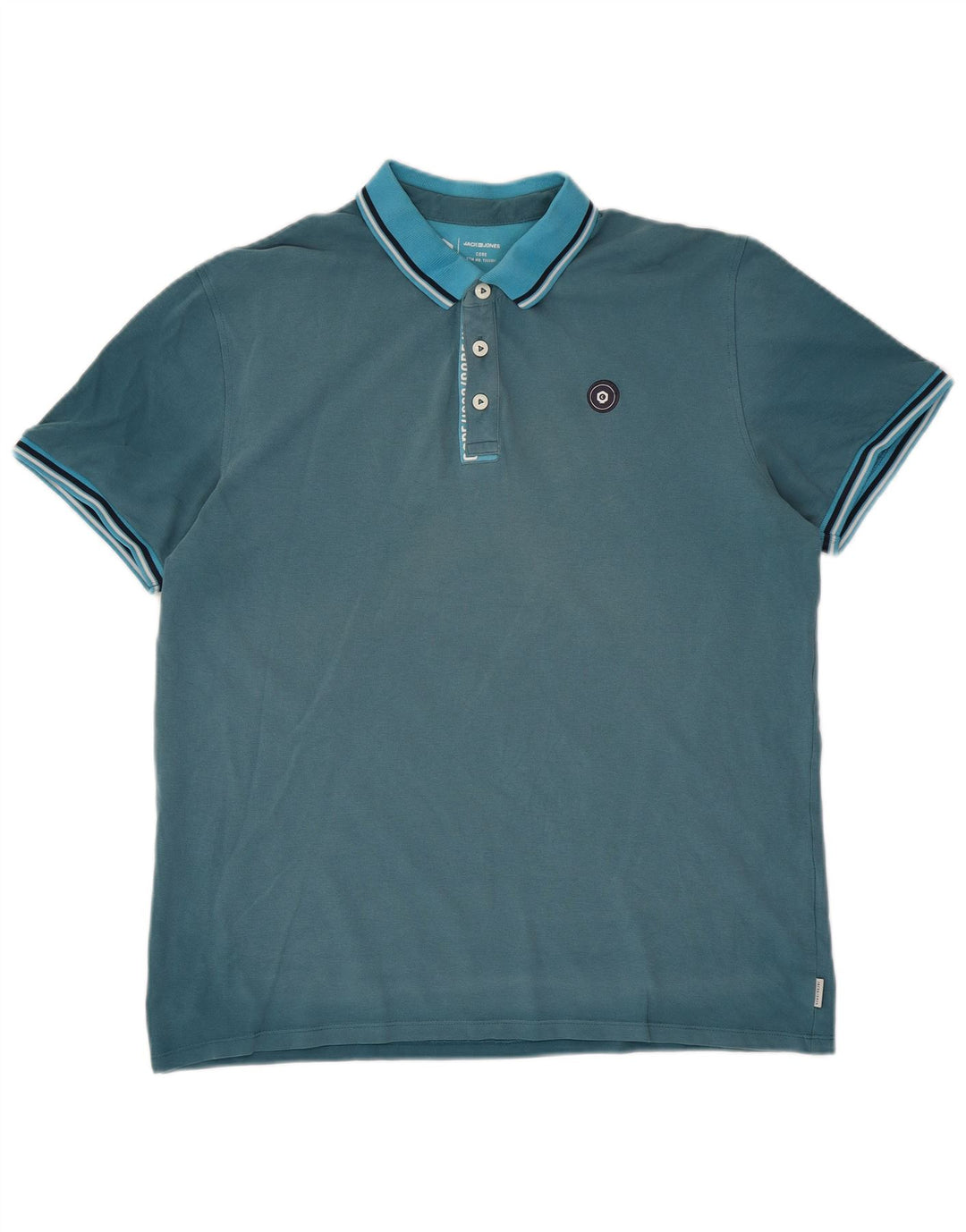 Polo da uomo JACK & JONES XL in cotone blu