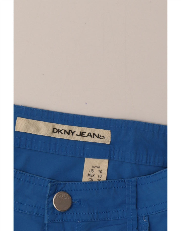 Pantaloncini casual da donna Dkny US 10 Large W34 cotone blu