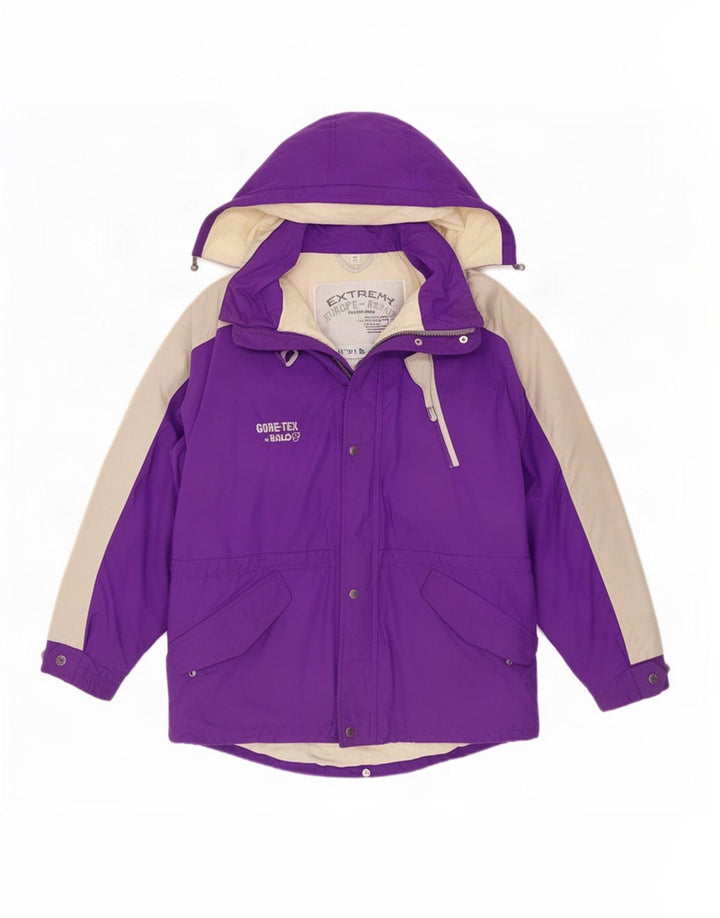 Giacca da sci con cappuccio da uomo Bailo IT 50 Large viola color block in poliammide
