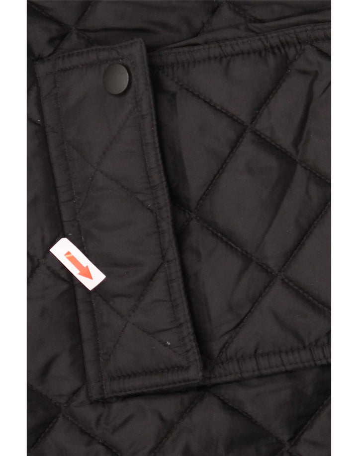 Giacca trapuntata vintage da uomo UK 42 XL nylon nero