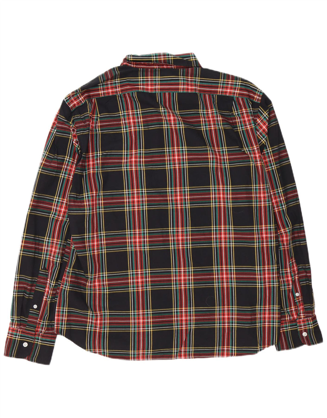Camicia da uomo J. Crew XL in cotone scozzese nero