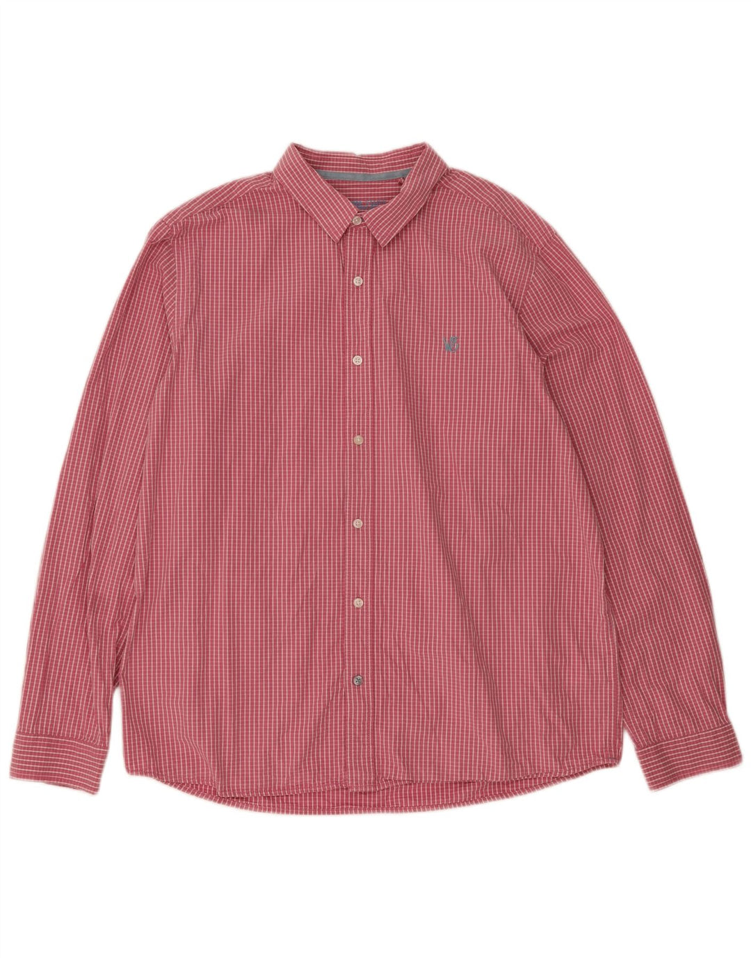Camicia da uomo White Stuff XL in cotone a quadri rosa