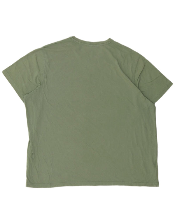 T-shirt grafica da uomo EDDIE BAUER Top 2XL cotone verde