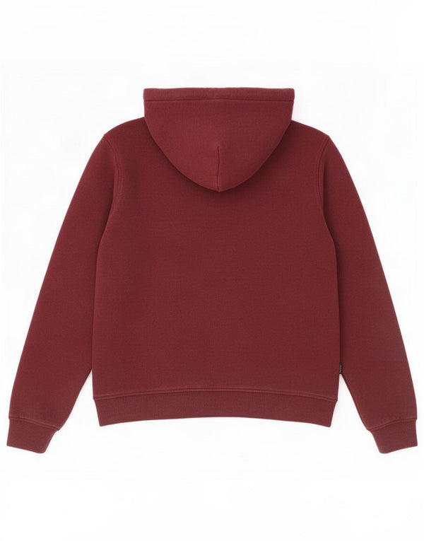 Maglione con cappuccio grafico da donna Jack Wills UK 12 Cotone bordeaux medio