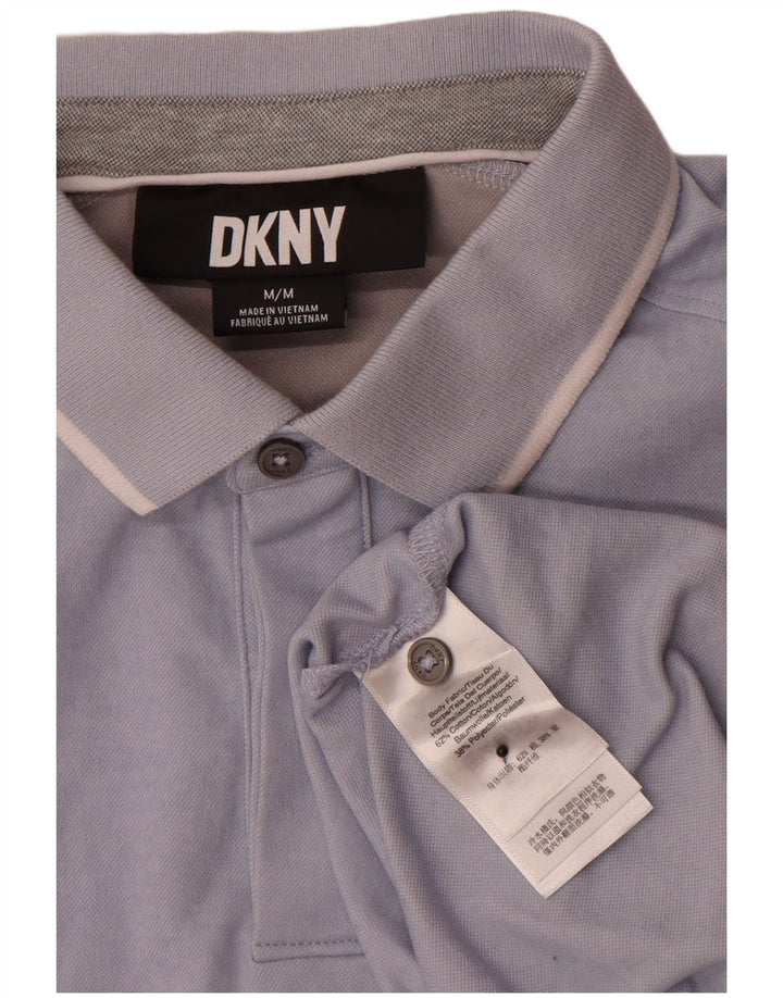 Polo da uomo Dkny in cotone blu medio