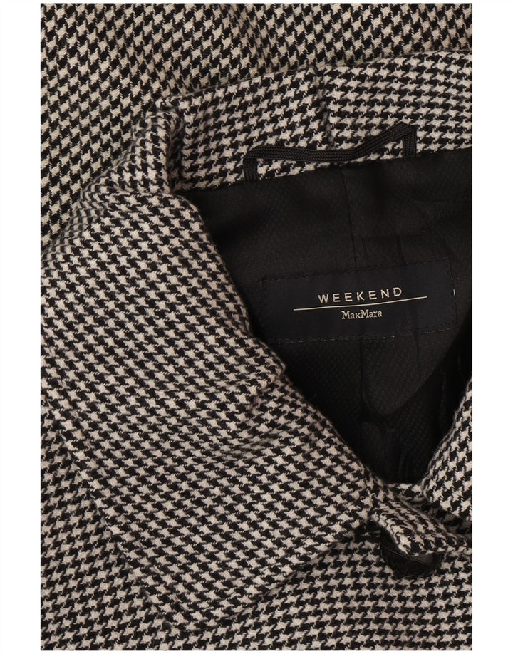 MAX MARA set gonna da donna in 2 pezzi a 4 bottoni UK 10 piccolo W28 grigio classico