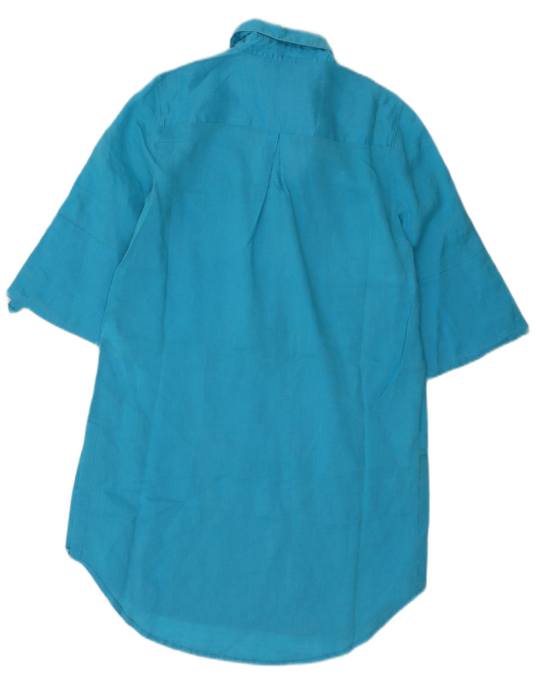 Abito camicia pullover da donna Zara UK 10 Small Blue Ramie