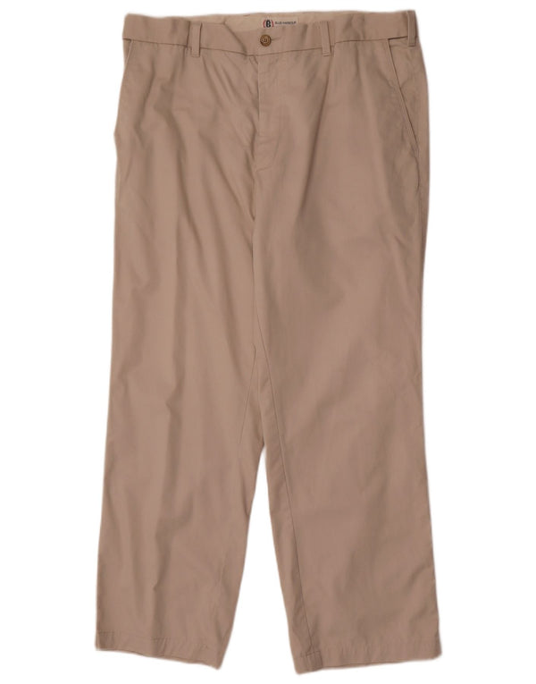 Pantaloni chino dritti da uomo Marks & Spencer W36 L29 cotone beige