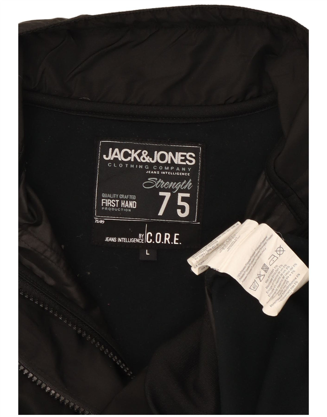 Giacca bomber da uomo Jack & Jones UK 40 grande poliestere nero