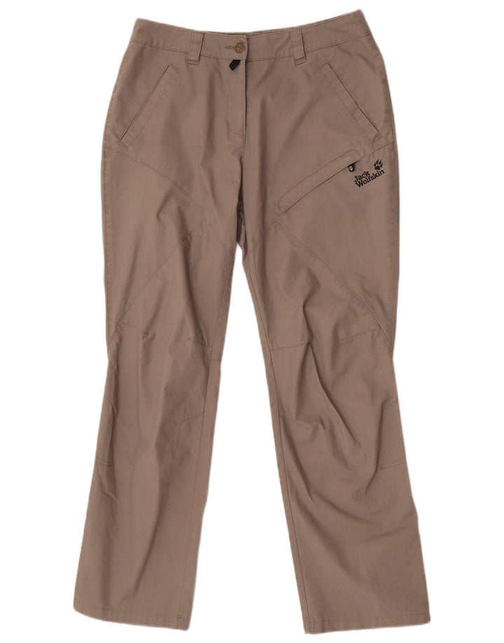 Pantaloni cargo da escursionismo da donna Jack Wolfskin piccoli W28 L29 poliestere grigio