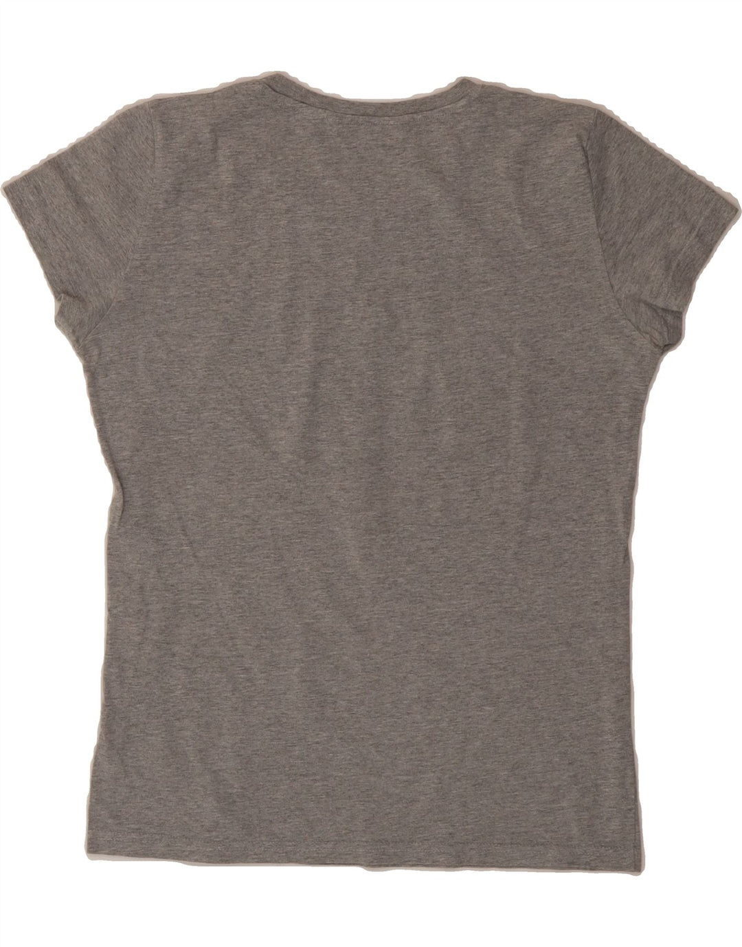 ADIDAS Womens Graphic T-Shirt Top EU 40 Medium Grey Vintage Adidas and Second-Hand Adidas from Messina Hembry 