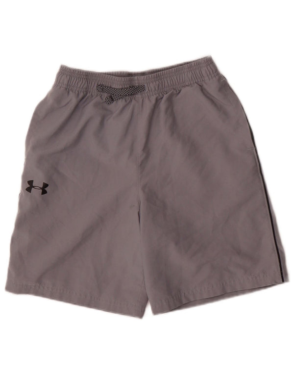 Pantaloncini sportivi Under Armour da ragazzo Heat Gear Graphic 11-12 anni Large Grigi