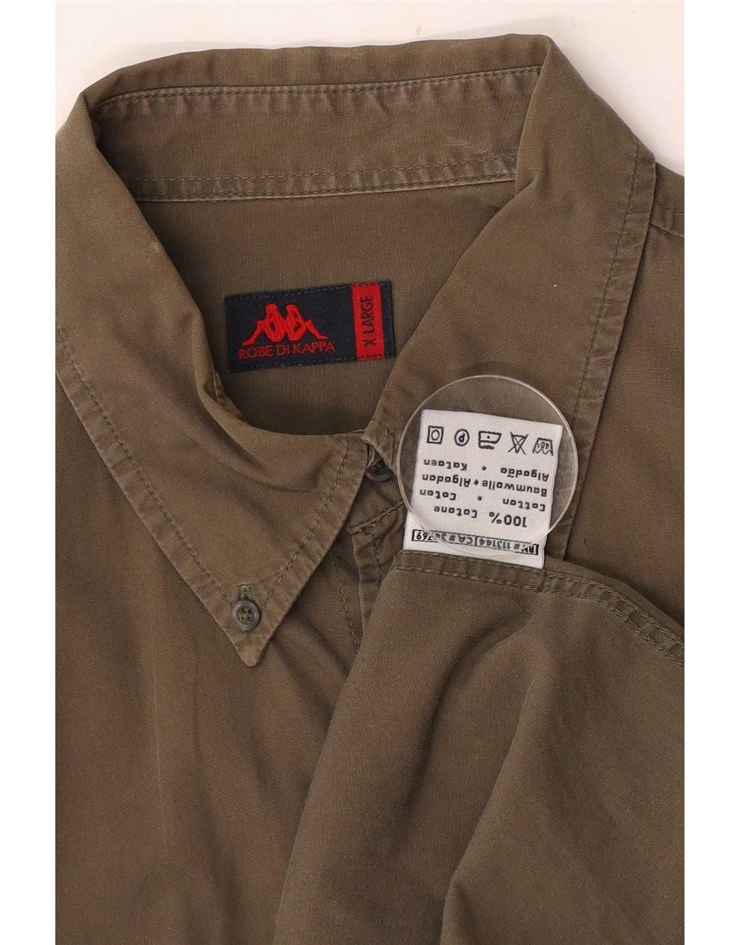 Camicia Kappa Uomo XL Kaki Cotone