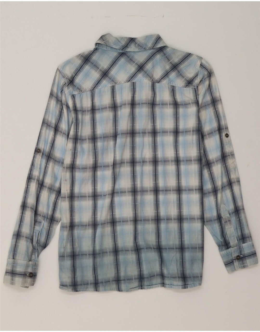 LEVI'S Boys Shirt 15-16 Years Large Blue Check Cotton Vintage Levi's and Second-Hand Levi's from Messina Hembry 