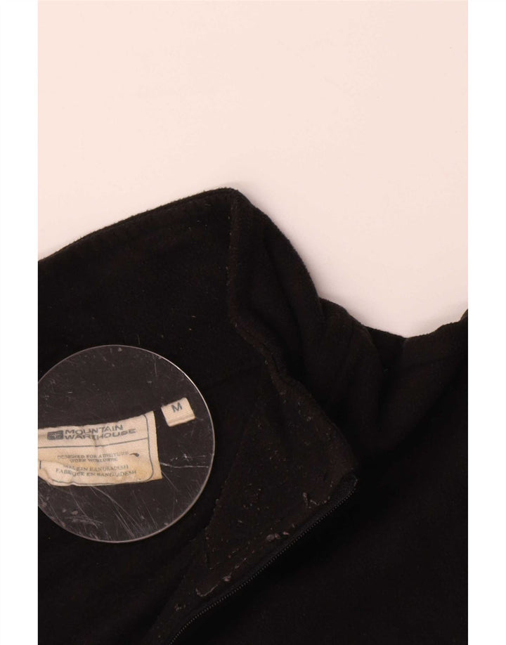 Maglione in pile da uomo con zip e collo Mountain Warehouse medio nero