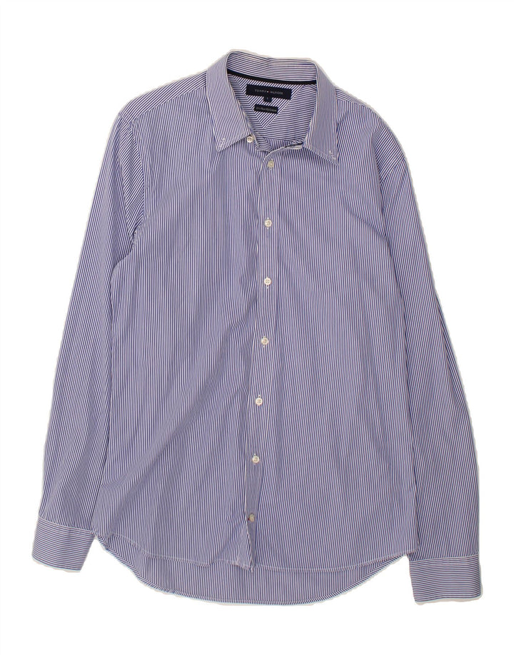 TOMMY HILFIGER Mens Shirt Large Blue Pinstripe Cotton Vintage Tommy Hilfiger and Second-Hand Tommy Hilfiger from Messina Hembry 