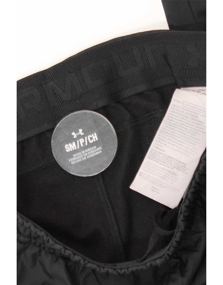 Pantaloni da tuta con grafica da uomo Under Armour Pantaloni da jogging piccoli in poliestere nero