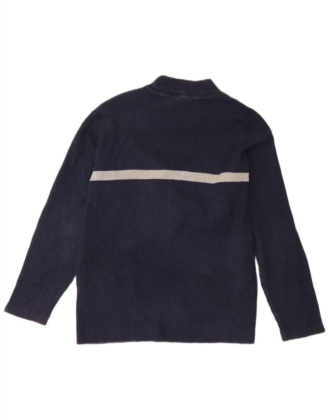 Nautica Top da uomo a maniche lunghe in cotone color block medio blu navy