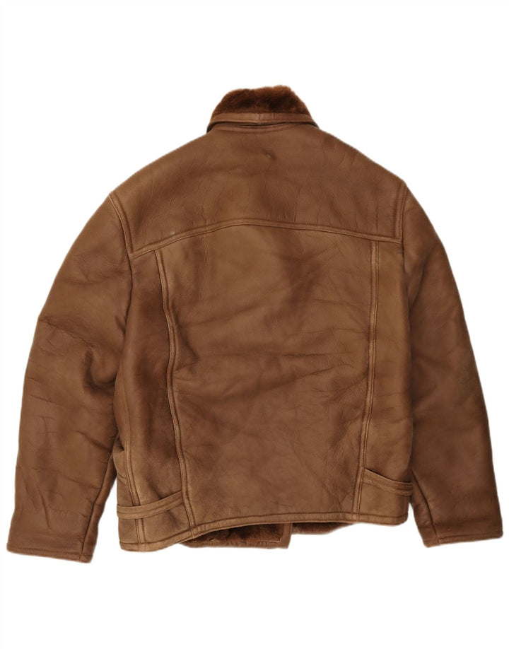 Giacca in shearling oversize da donna Fibok IT 50 XL Shearling marrone