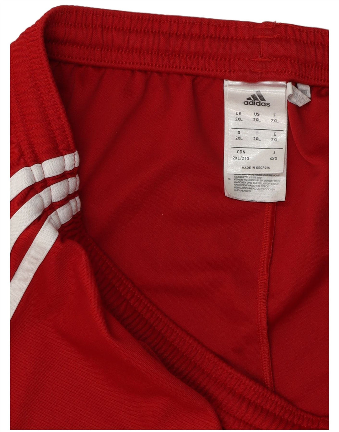 Pantaloncini sportivi Adidas Climalite da uomo 2XL poliestere rosso