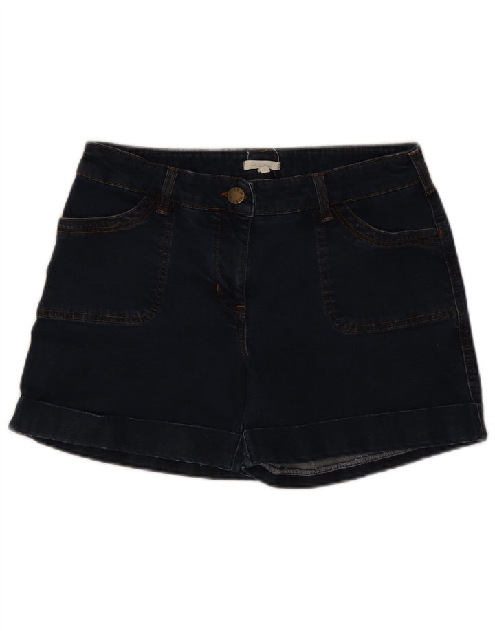 Pantaloncini di jeans da donna White Stuff UK 12 medi W30 cotone blu navy