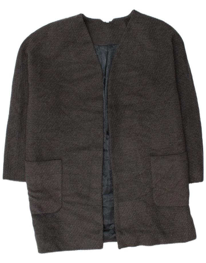 Soprabito aperto da donna Marks & Spencer UK 18 XL poliestere grigio