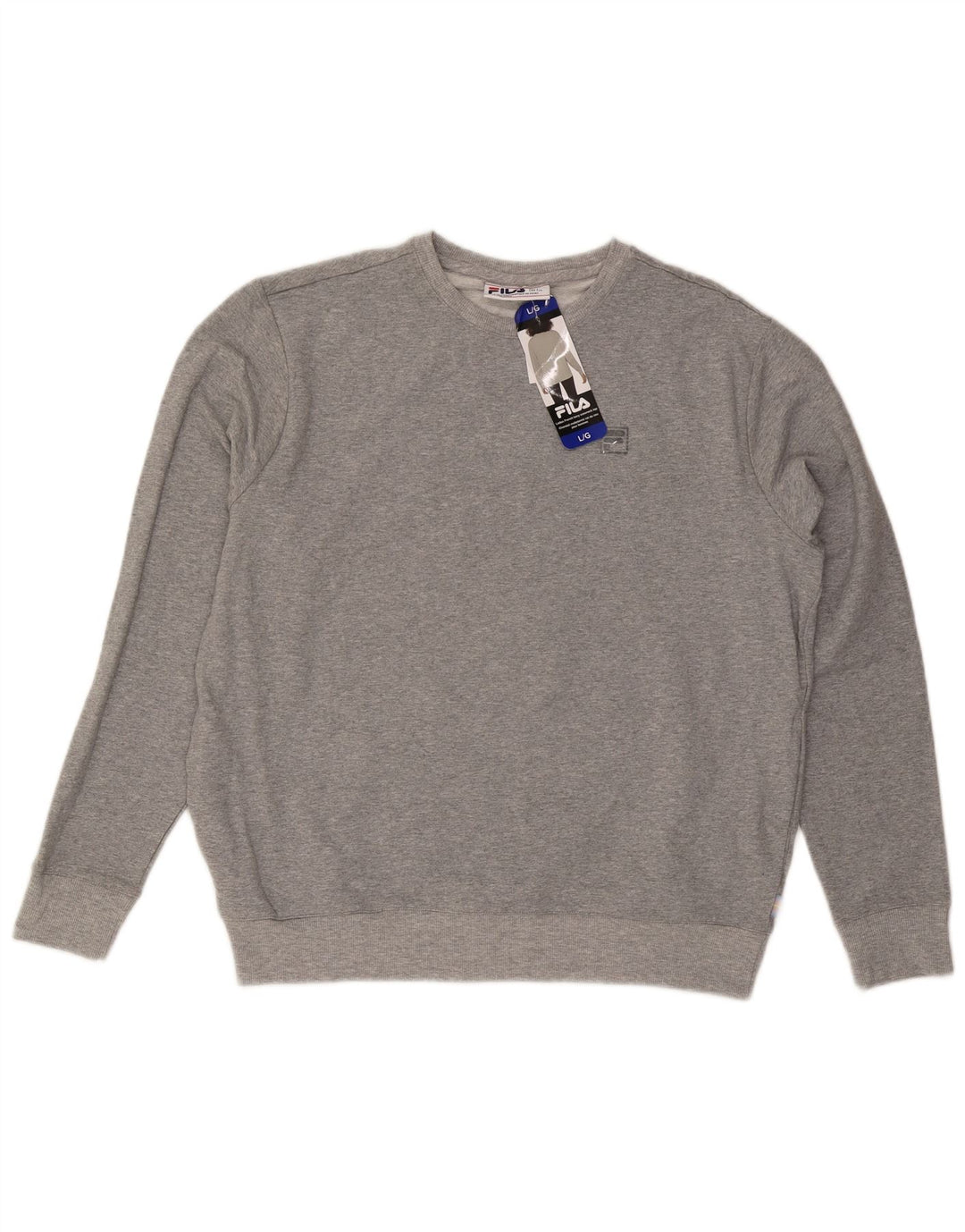 Felpa da donna Fila Jumper UK 16 Large Grey Cotton