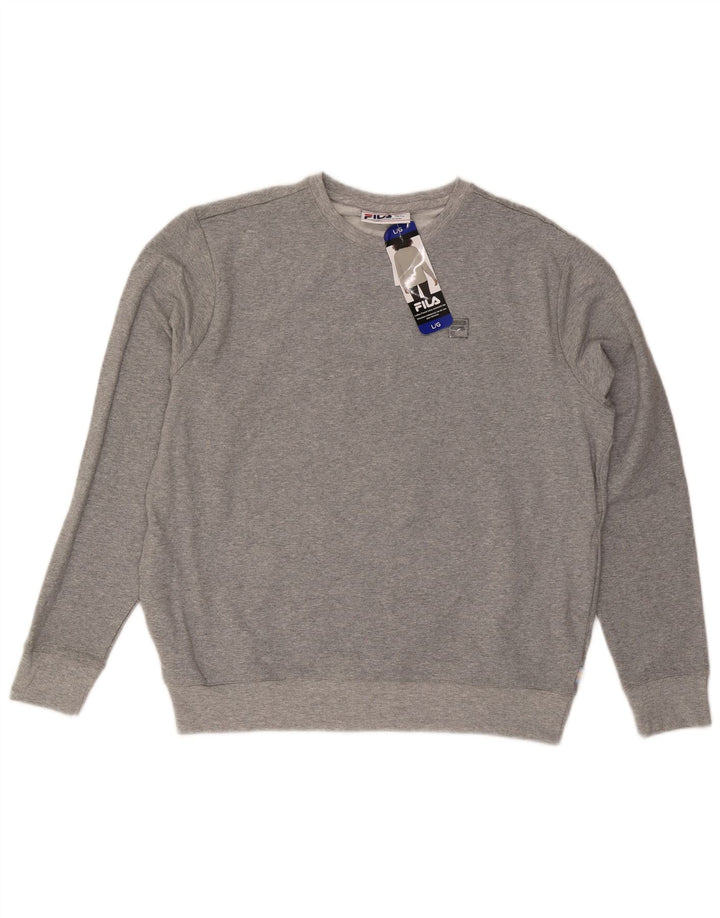 Felpa da donna Fila Jumper UK 16 Large Grey Cotton