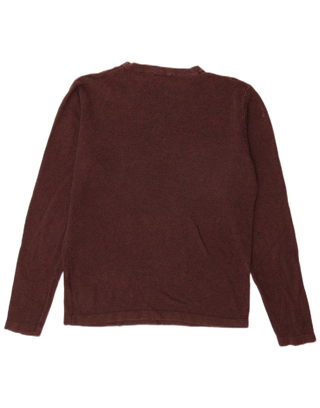 Maglione maglione girocollo da uomo Jack & Jones in cotone bordeaux medio