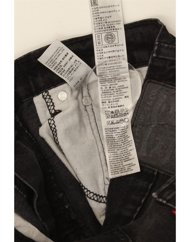 Jeans Levi's Uomo 502 affusolati W33 L27 Cotone Nero