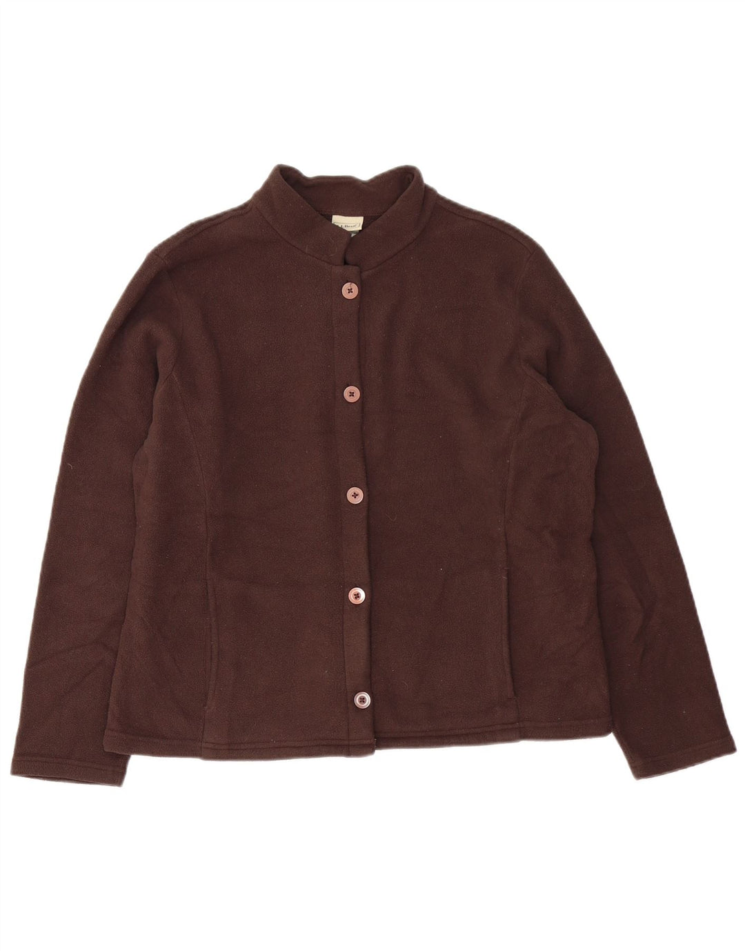 Giacca in pile da donna L.L.BEAN UK 18 XL poliestere marrone