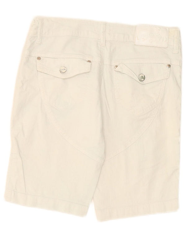 Pantaloncini Jeans Bambina Liu Jo 13-14 Anni W28 Cotone Bianco Sporco