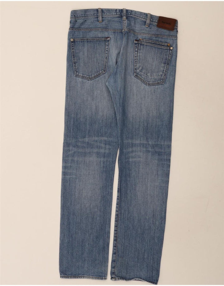 Jeans dritti da uomo PAUL SMITH W34 L32 cotone blu