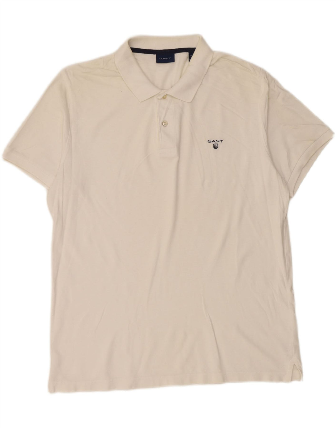 GANT Mens Polo Shirt XL White Cotton