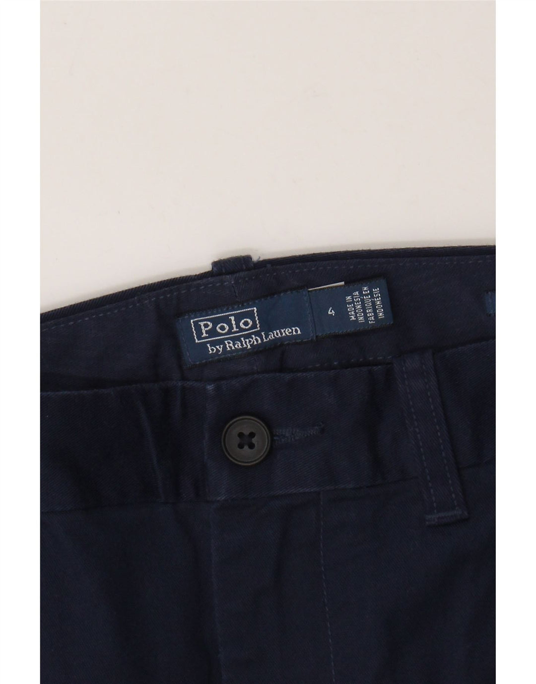 POLO RALPH LAUREN Pantaloni chino slim da donna US 4 Small W28 L27 Blu navy