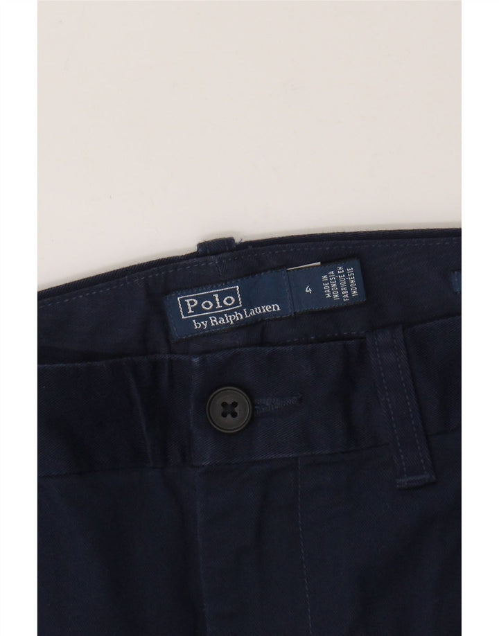 POLO RALPH LAUREN Pantaloni chino slim da donna US 4 Small W28 L27 Blu navy