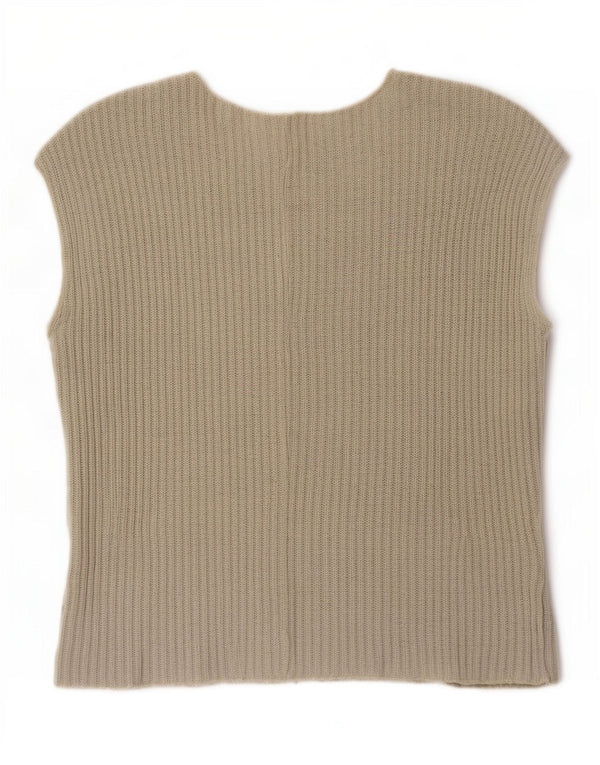 Canotta da donna Zara UK 14 grande in cotone verde