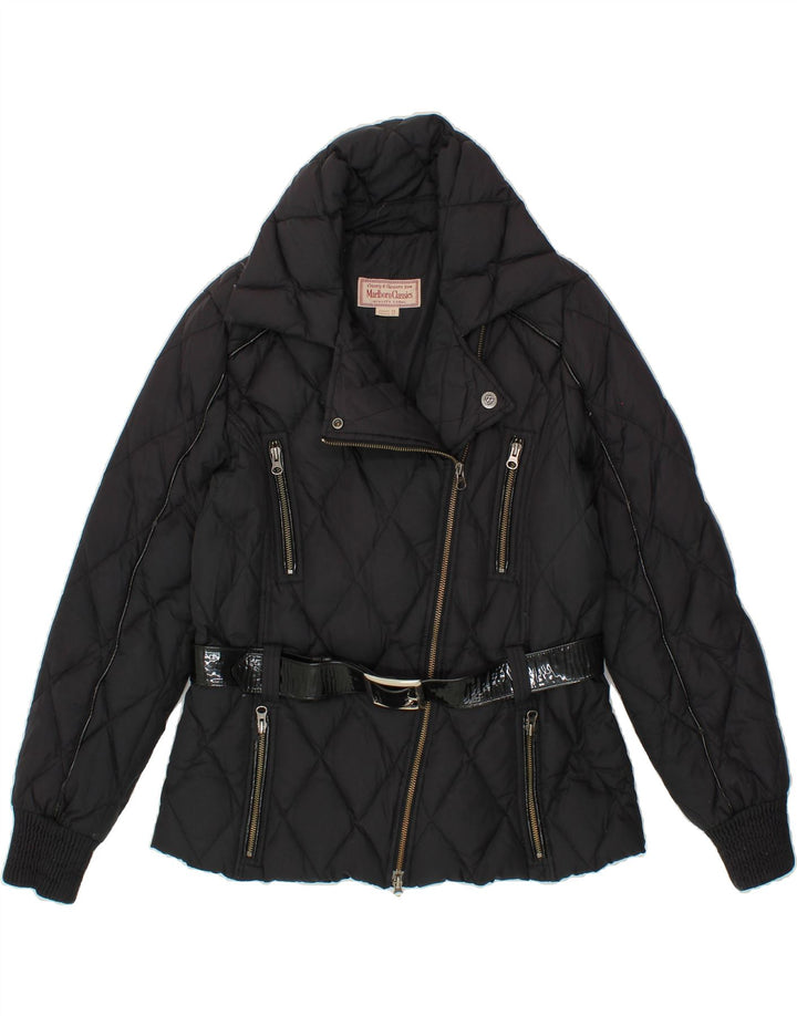 MARLBORO CLASSICS Womens Padded Jacket EU 46 XL Black Polyester Vintage Marlboro Classics and Second-Hand Marlboro Classics from Messina Hembry 