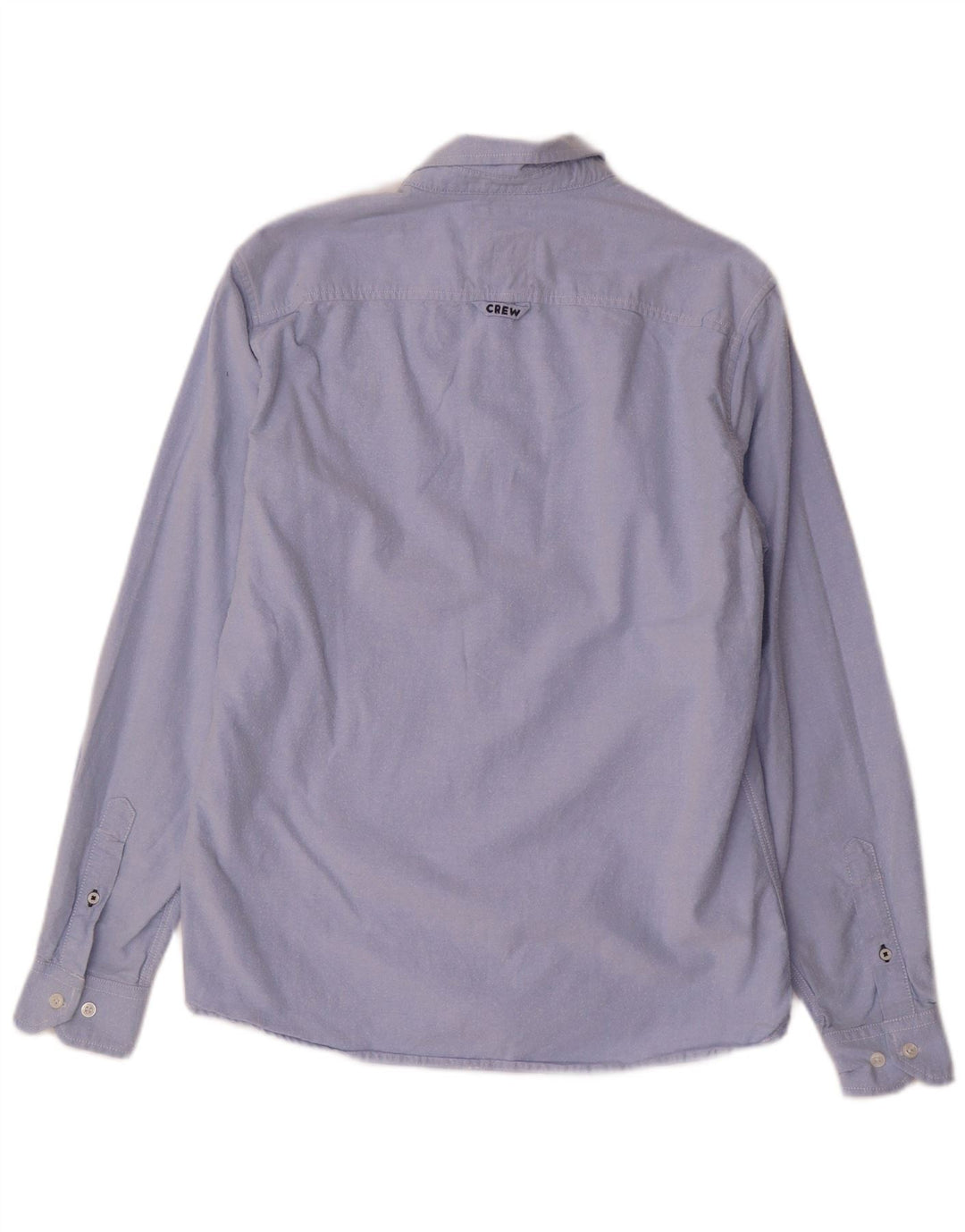CREW CLOTHING Camicia da uomo slim fit in cotone blu medio