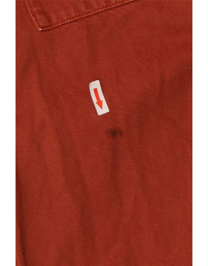 Camicia di jeans da uomo Jack & Jones piccola in cotone marrone