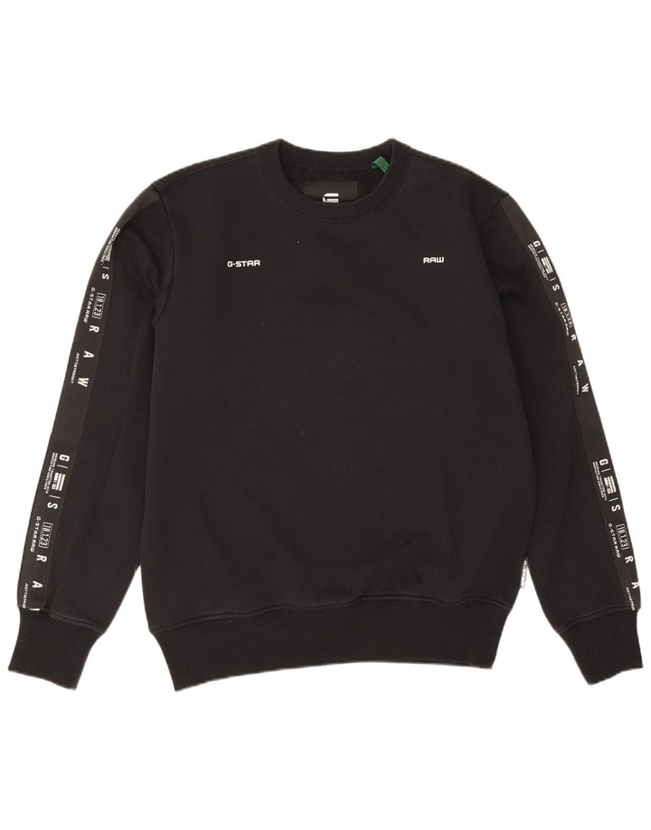 Felpa grafica da uomo G-Star Maglione cotone nero medio