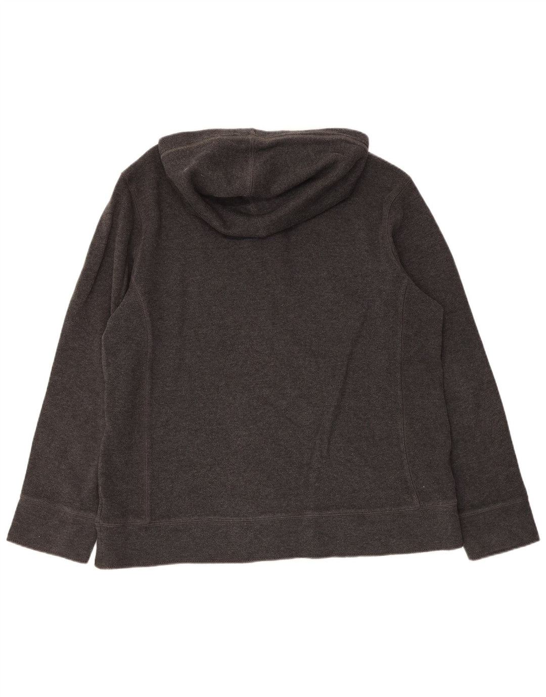 MANTARAY Mens Button Neck Hoodie Jumper Large Grey