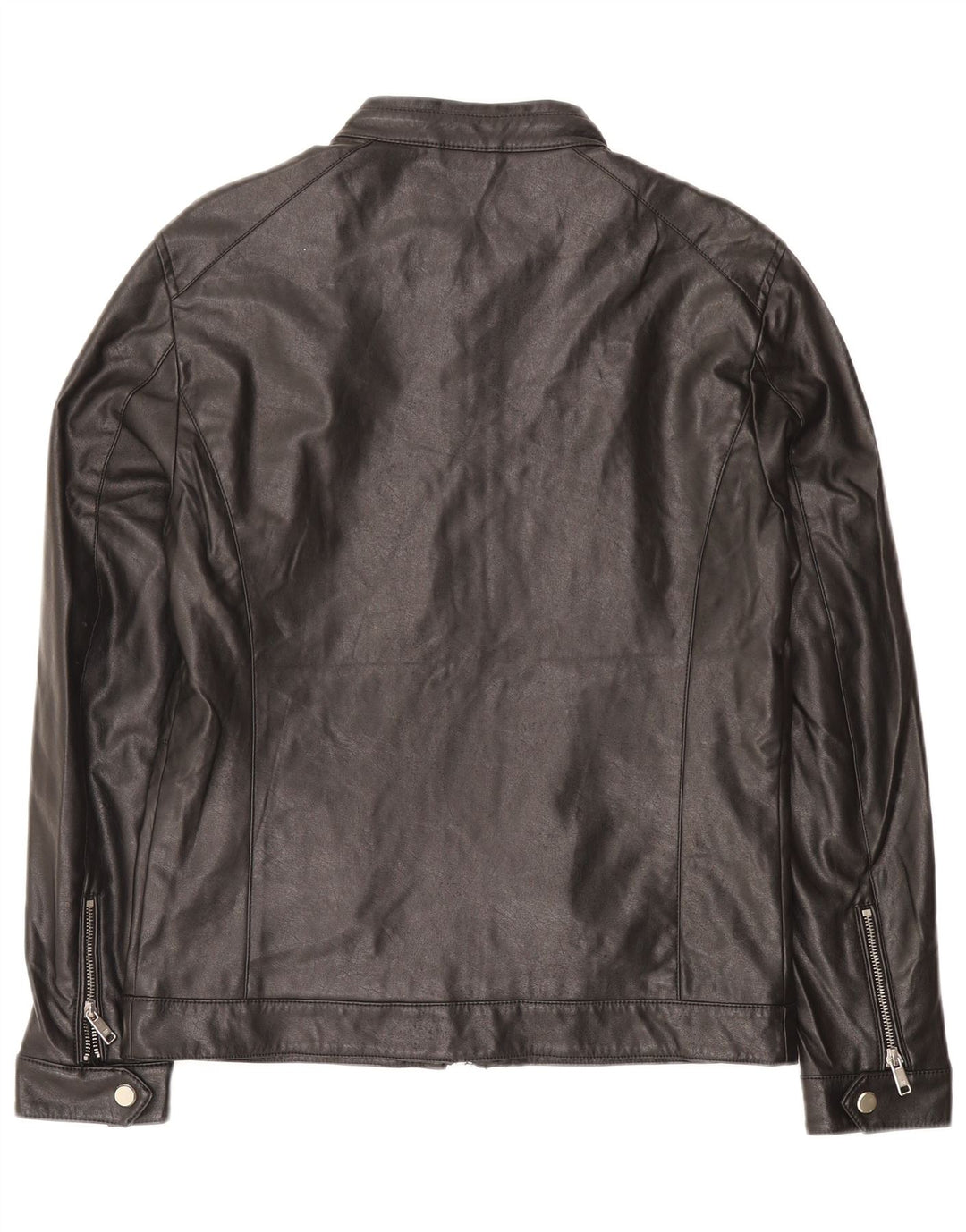 Giacca in pelle da uomo Zara UK 38 media nera