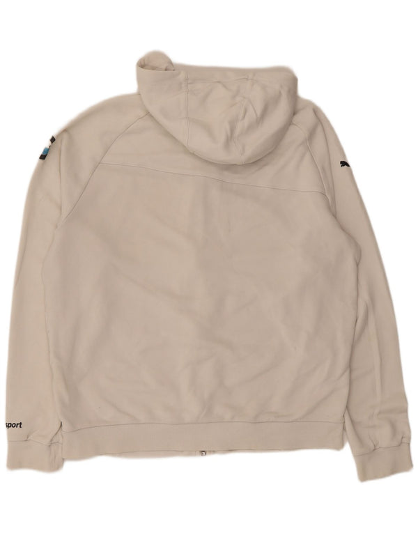 Puma Uomo BMW Motorsport Zip Felpa con cappuccio Felpa Large White Colourblock