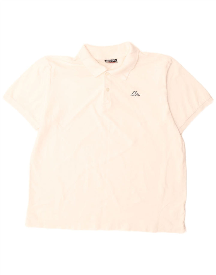 Polo Kappa Uomo XL Cotone Bianco