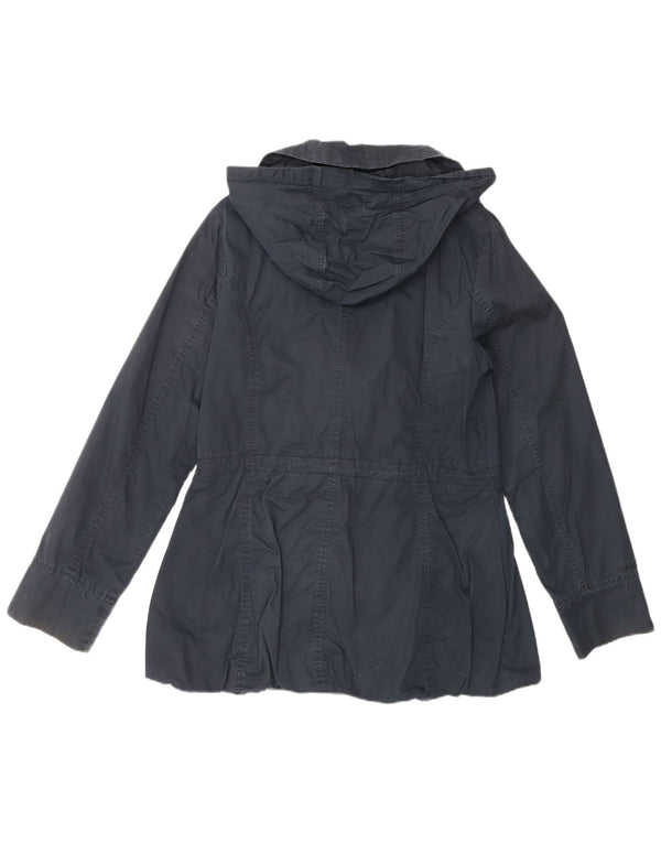 Giacca utilitaria con cappuccio da donna Fat Face UK 10 piccola in cotone blu navy