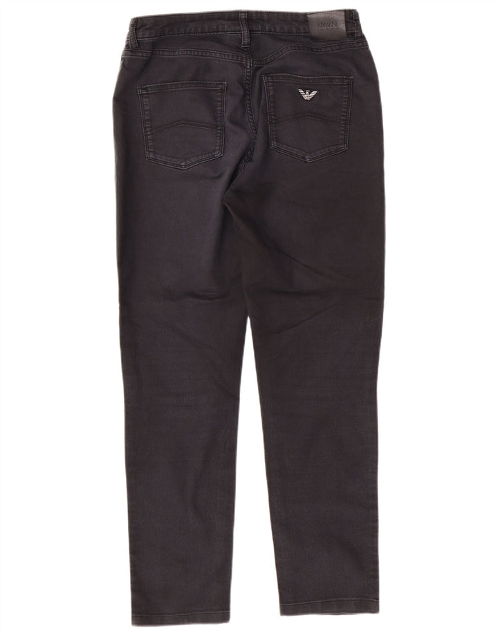 Jeans affusolati da donna ARMANI W29 L27 cotone nero