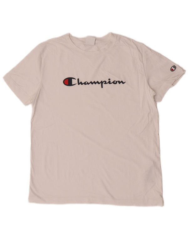 T-shirt grafica da donna Champion Top UK 18 XL cotone bianco